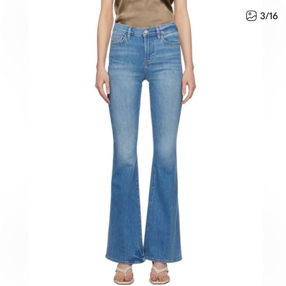 Frame Denim Le High Flare Jeans Size 26 - Picture 2 of 8